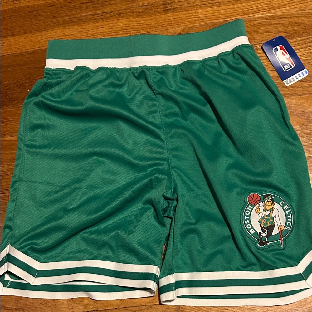 NBA Boston Celtics Green Athletic Shorts